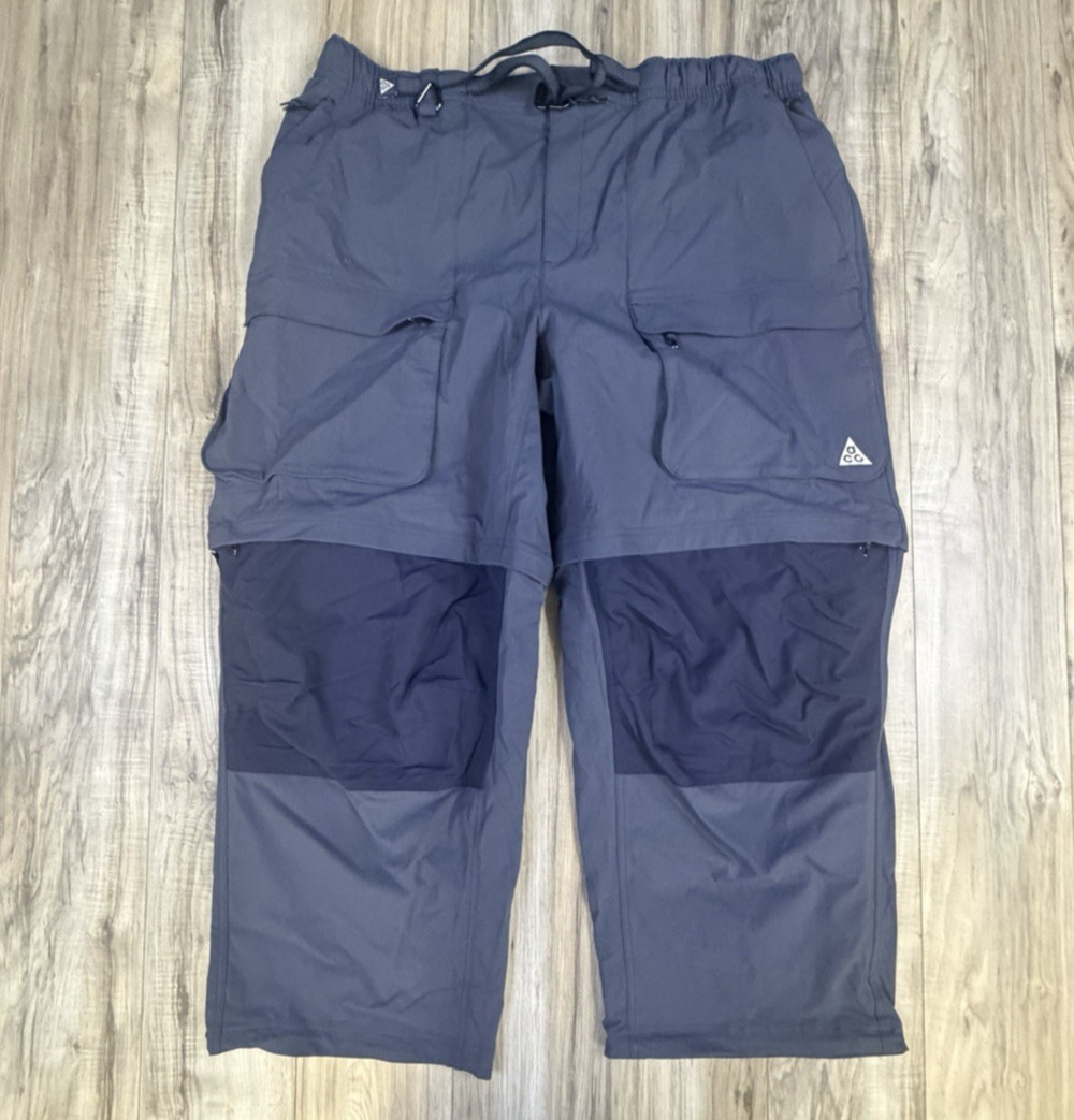 Nike ACG Smith Summit Convertible Cargo Pants Blue HV0591-437 Mens 2XL NEW